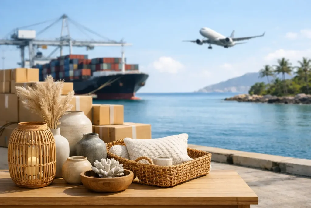 Europese woonaccessoires importeren naar uw eiland